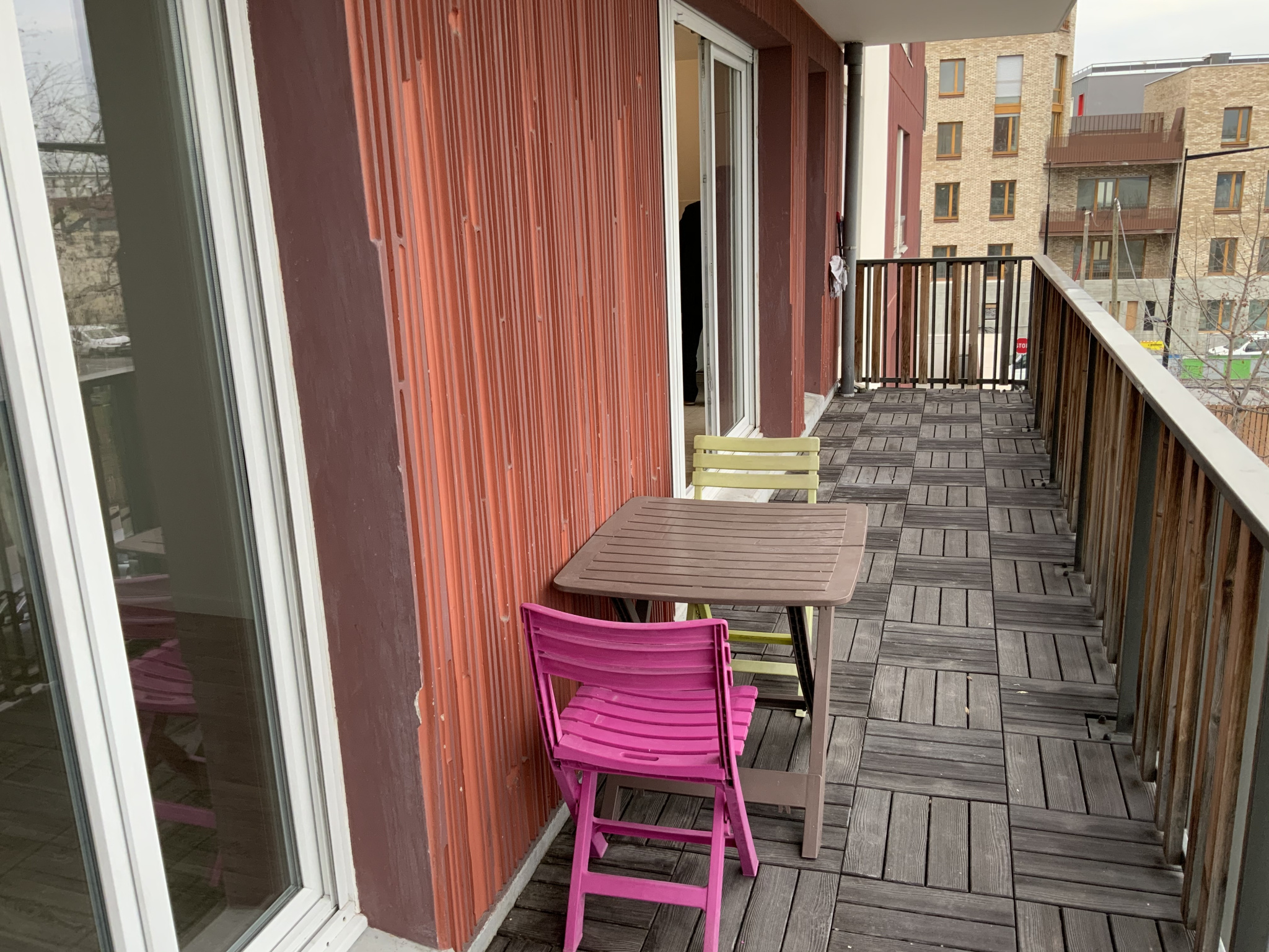 balcon privatif de 13 m2